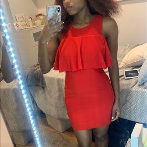 Zara red mini dress